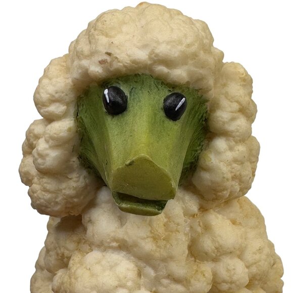 Enesco Home Grown Cauliflower Poodle Dog Vegetable Figurine 2008 Resin 4012369 - Picture 3 of 12